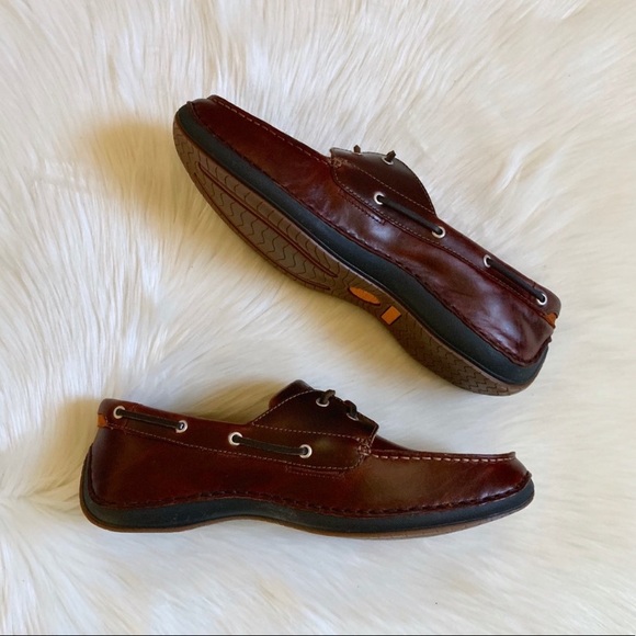 Timberland Brown Annapolis Moc Toe Boat Shoes - Picture 4 of 7